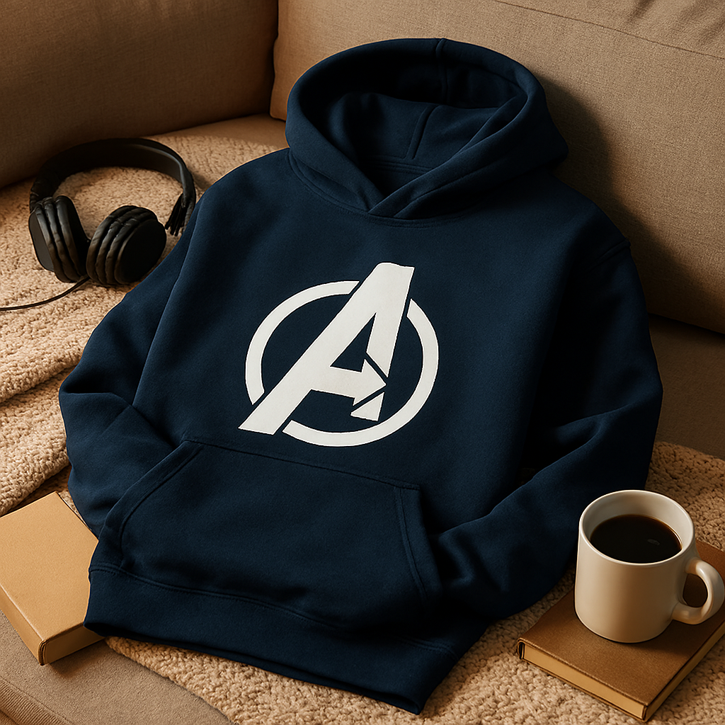 Printed Premium Hoodies for Men & Boys – Stylish Casual Wear, Comfortable Fabric, Available in M, L, XL - Large